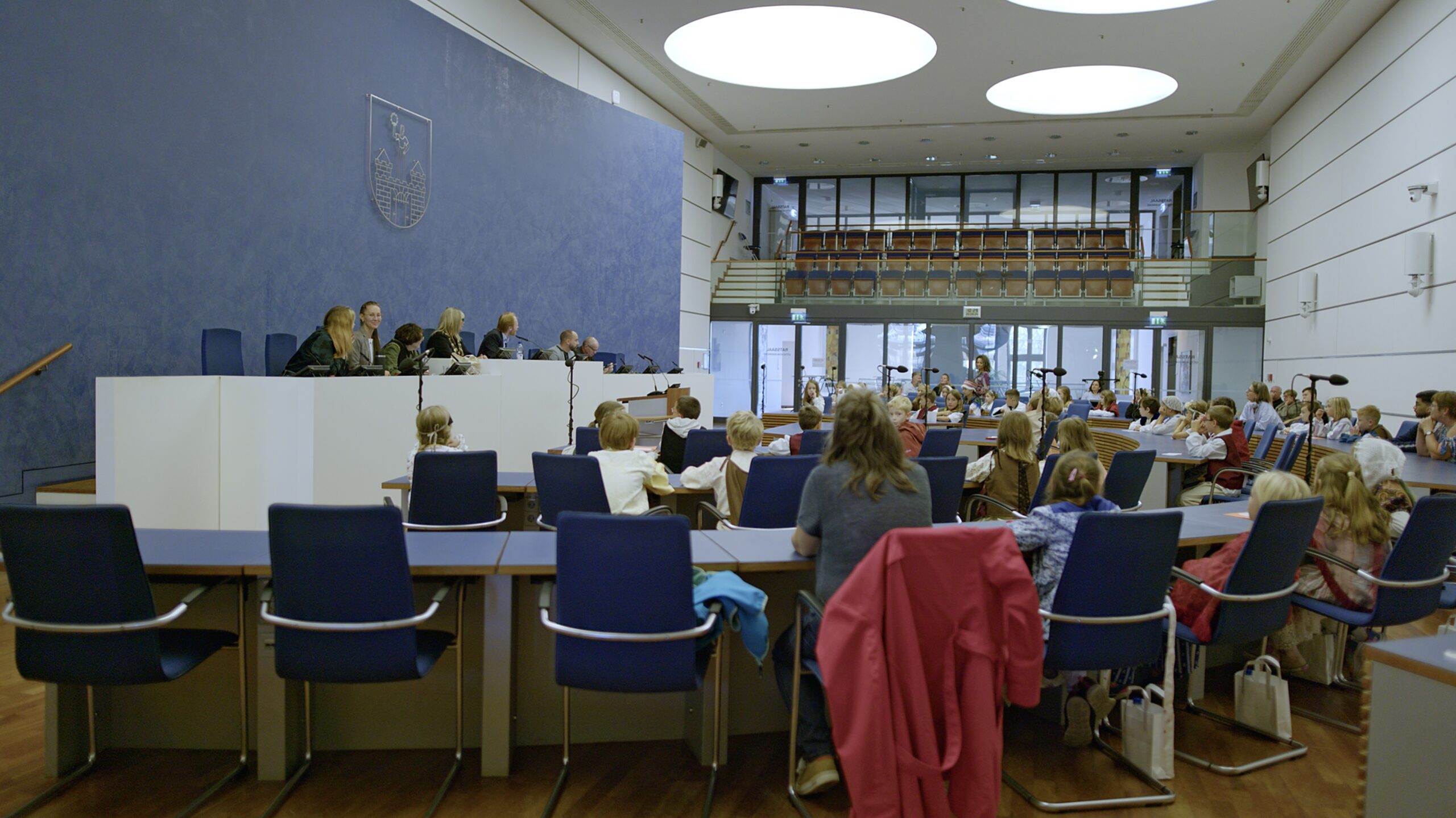 Schulkinder im Rathaus Magdeburg – Gang des Magdeburger Rechts 2024